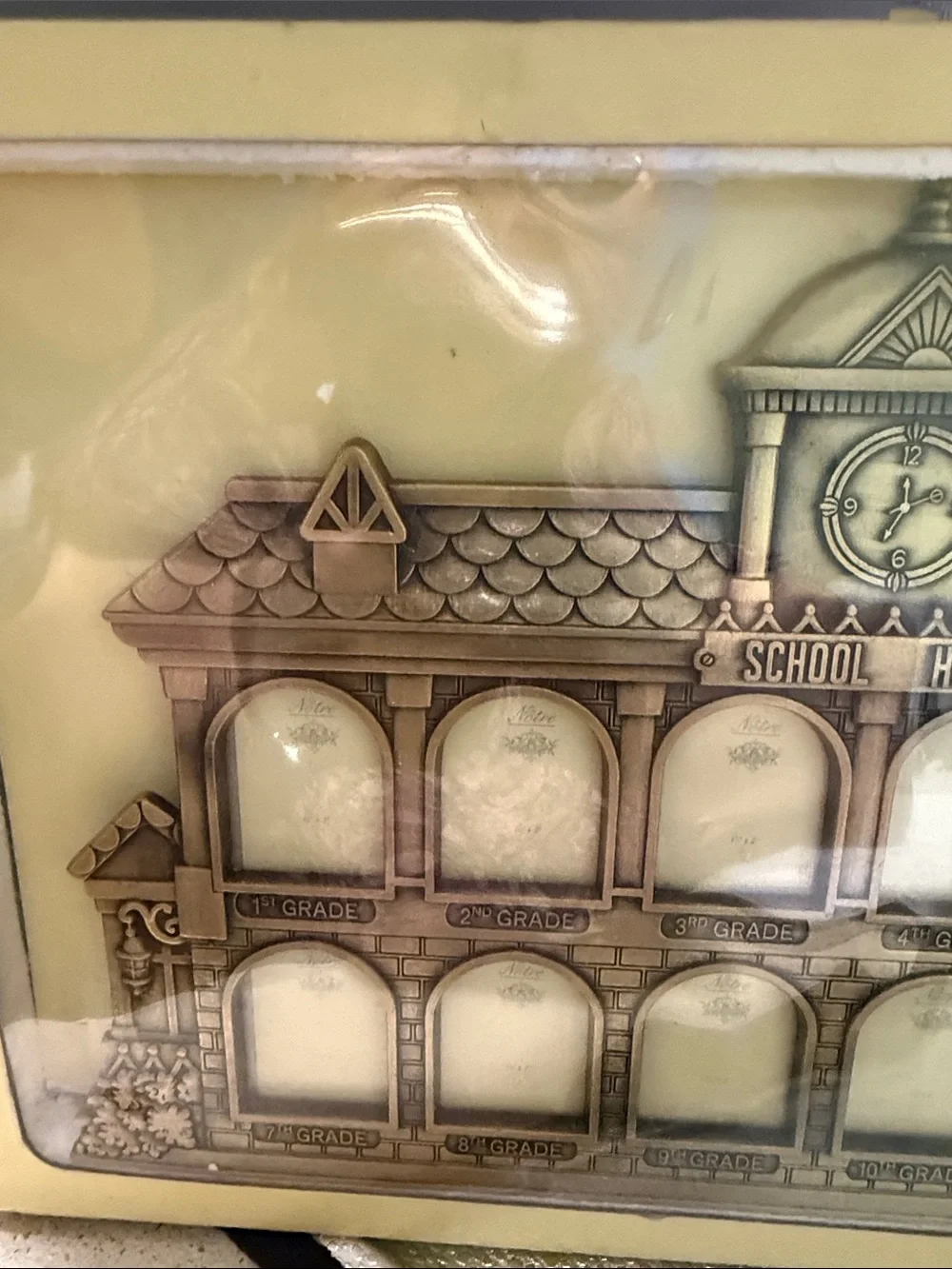 Vintage School House Picture Frame from 1st to 12th Grade